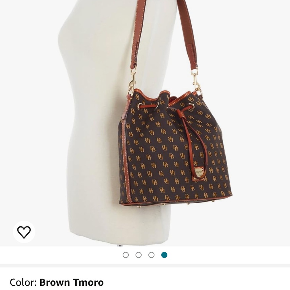 Dooney & Bourke Bucket Bag, Gretta Drawstring Color: Brown - Picture 5 of 11
